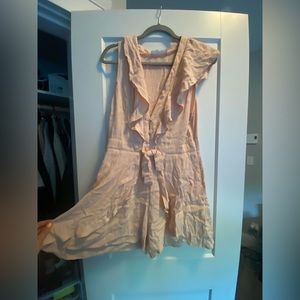 White closet ROMPER Worn 2x. Was in storage and wrinkly